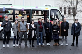 Une scène du film Jusqu'ici tout va bien