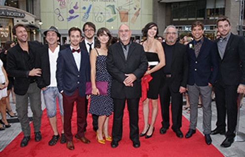 Sur le tapis rouge du film La maison du pêcheur
