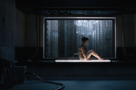 Une scène du film Ghost in the Shell