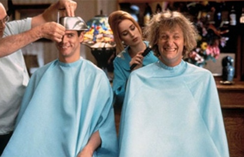 Jim Carrey et Jeff Daniels dans Dumb & Dumber