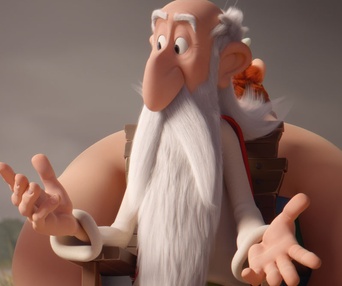 Une scène du film Astérix, le secret de la potion magique