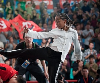 Une scène du film The Karate Kid