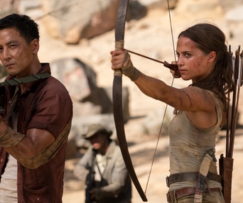 Une scène du film Tomb Raider