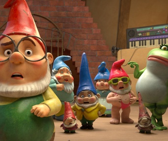 Une scène du film Sherlock Gnomes