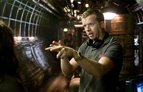 McG sur le plateau de Terminator Salvation