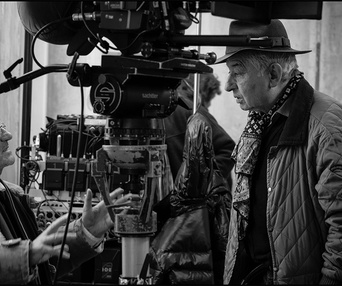 Sur le plateau du film La jalousie