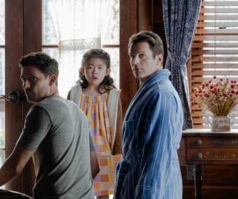 Une scène du film Knock at the Cabin