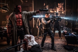 Une scène du film Hellboy