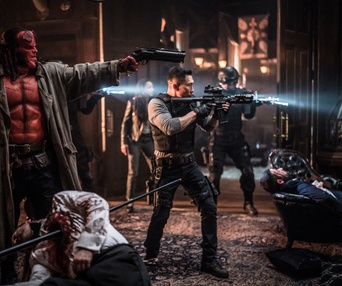 Une scène du film Hellboy