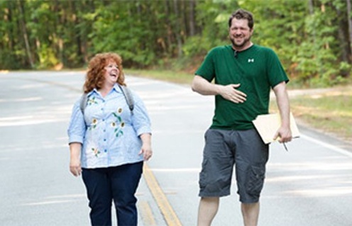 Melissa McCarthy et Seth Gordon sur le plateau de Identity Thief
