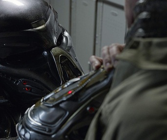 Une scène du film The Predator