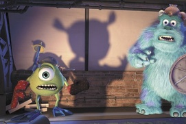 Une scène du film Monstres, inc. Une scène du film Monstres, inc.