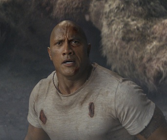 Une scène du film Rampage