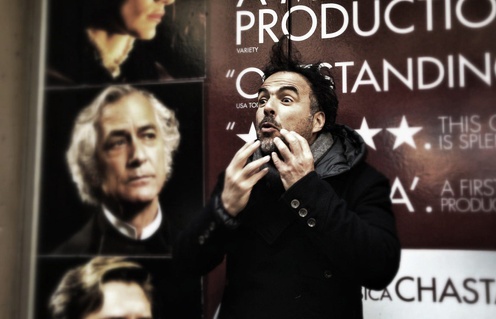 Sur le plateau du film Birdman
