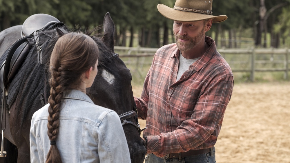 Une scène du film Black Beauty