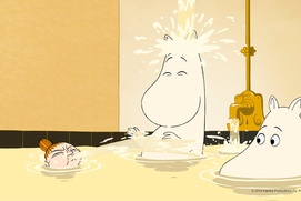 Une scène du film Les moomins sur la riviera