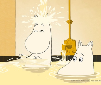 Une scène du film Les moomins sur la riviera