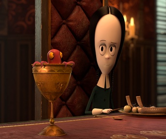 Une scène du film The Addams Family