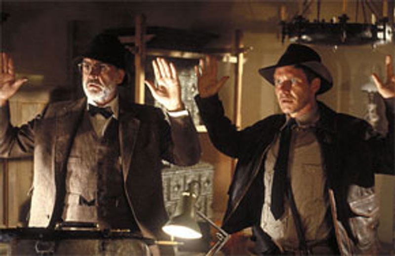 Sean Connery et Indiana Jones dans Indiana Jones and The Last Crusade