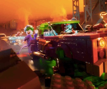 Une scène du film The Lego Batman Movie