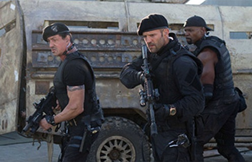 Une scène du film The Expendables 2
