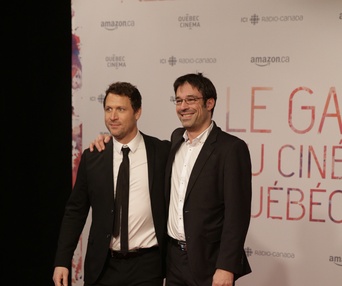 Sur le tapis rouge de Gala du cinéma Québécois