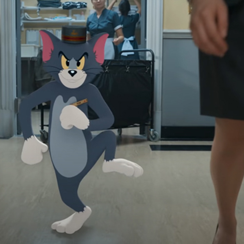 Une scène du film Tom and Jerry