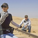 Kathryn Bigelow sur le plateau de The Hurt Locker