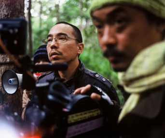 Sur le plateau du film Oncle Boonmee - Celui qui se souvient de ses vies antérieures