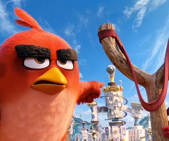 Une scène du film The Angry Birds Movie