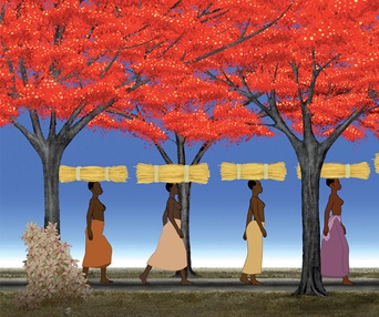 Une scène du film Kirikou et les hommes et les femmes