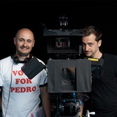 Sur le plateau du film <em>Le grand méchant loup</em>
