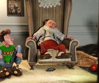 Une scène du film Arthur Christmas