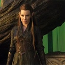 Evangeline Lilly sur le plateau de The Hobbit: The Desolation of Smaug