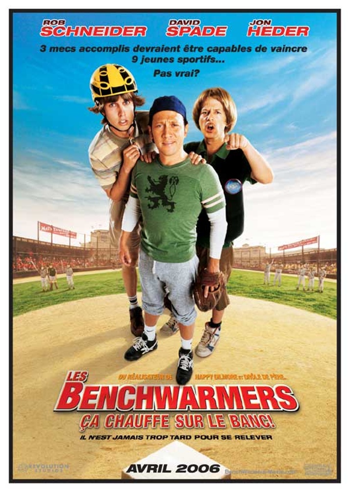 Galerie - Primeur : Affiche en français de Benchwarmers : Ça chauffe sur le banc!
