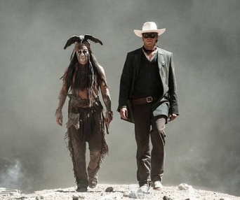 Une scène du film The Lone Ranger