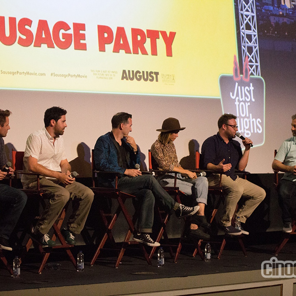 Sur le tapis rouge du film Sausage Party