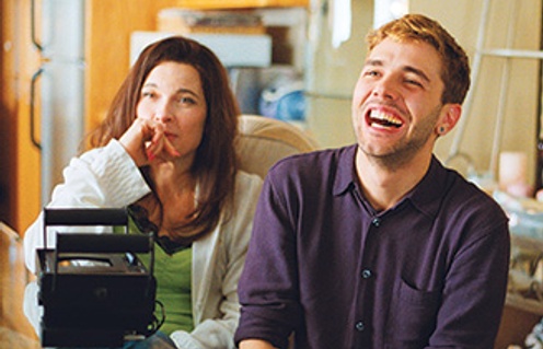 Sur le plateau du film Mommy