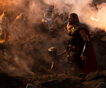 Une scène du film Thor: Love and Thunder