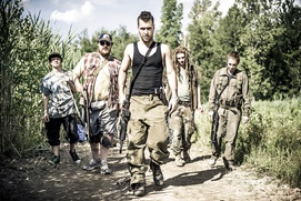 Une scène du film Quatre soldats Une scène du film Quatre soldats