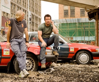 Sur le plateau du film Transformers: Age of Extinction