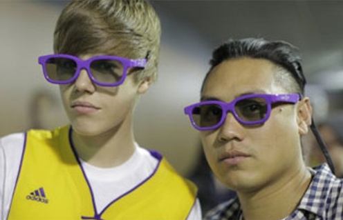 Jon Chu et Justin Bieber dans le film Justin Bieber: Never Say Never