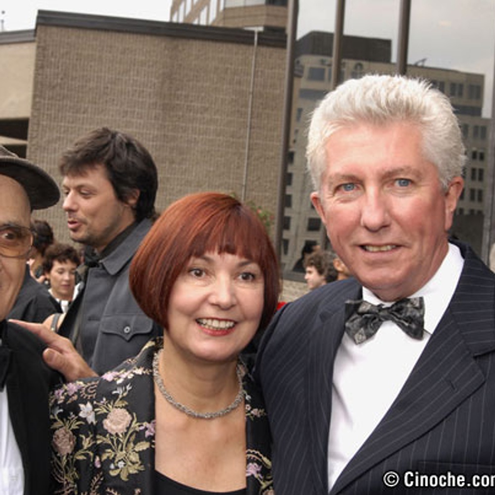Serge Losique et Gilles Duceppe à la première de La vie secrète des gens heureux