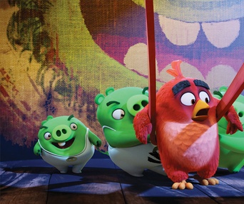 Une scène du film The Angry Birds Movie