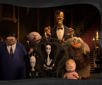 Une scène du film The Addams Family