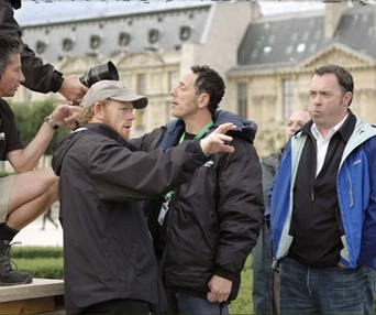 Ron Howard lors du tournage du Da Vinci Code