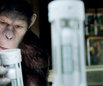 Une scène du film Rise of the Planet of the Apes