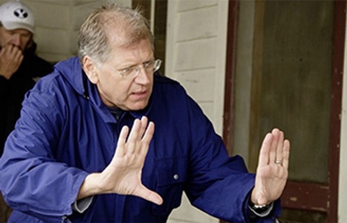Robert Zemeckis sur le plateau de Flight