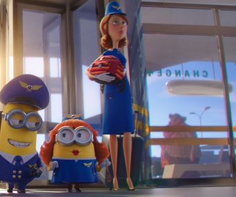 Une scène du film Minions: The Rise of Gru