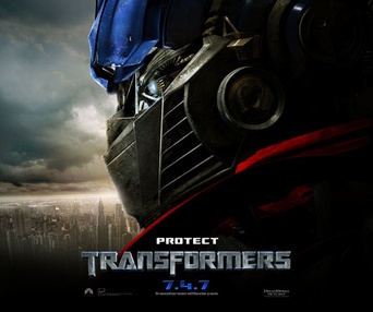 Affiche américaine du film Transformers